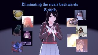 Eliminating the rivals backwards S rank Yandere Simulator 1980s mode [upl. by Ainecey385]