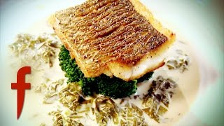 Fillet of Seabass with Sorrel Sauce  Gordon Ramsays The F Word Season 2 [upl. by Nehtanhoj]