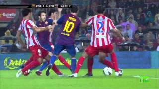 FC Barcelona 50 Atlético Madrid  Highlights 24092011mp4 [upl. by Hugon704]