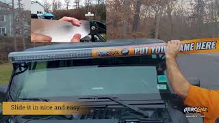 How to install a new insert on your Aerolidz light bar cover [upl. by Rankin]