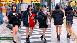 4k hdr japan travel 2024  Walk in Shinjuku（新宿）Tokyo Japan  Relaxing Natural City ambience [upl. by Trinee]