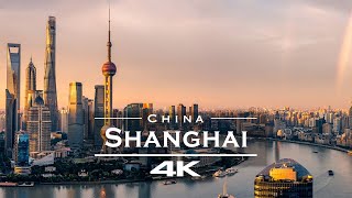 Shanghai  China 🇨🇳  by drone 4K [upl. by Colvert]