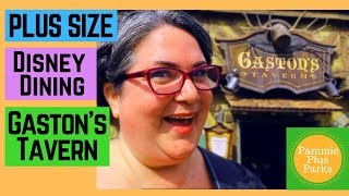 Gastons Tavern  PLUS SIZE  Disney Dining Review  Magic Kingdom 2019 [upl. by Nattie975]