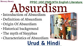 Absurdism  Absurdism in English Literature  Explained in Urdu amp Hindi absurdism [upl. by Name]