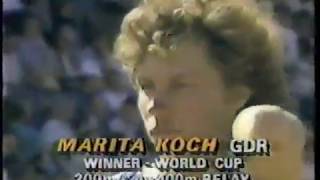 1985 IAAF World Cup Womens 400m 06101985 Canberra AUS 4760 Marita Koch GDR WR [upl. by Vharat]