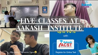 Live NEET Offline Classes At Aakash Institute  Vlog 5  IACST Scholarship aakash neet [upl. by Gnoht18]