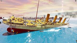 Sinking the Britannic in Roblox [upl. by Levon590]