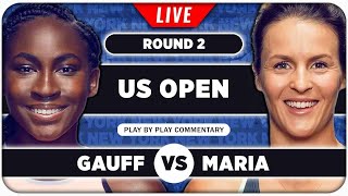 GAUFF vs MARIA • US Open 2024 • LIVE Tennis Talk Watchalong [upl. by Burkitt]