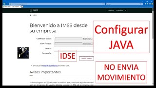 Configurar IDSE y java idse no envia movimientos [upl. by Fife]