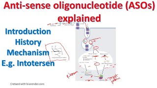 Antisense oligonucleotides explained  ASO mechanism  BiologyLectures [upl. by Hartzke157]