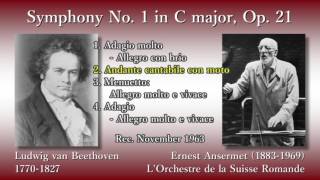 Beethoven Symphony No 1 Ansermet amp OSR 1963 ベートーヴェン 交響曲第1番 アンセルメ [upl. by Ynnavoj]