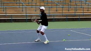 Personalizing Your Game tennis footwork drills [upl. by Nauqram]