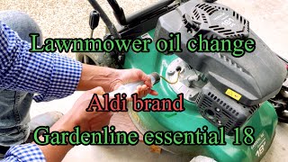 Lawnmower oil change Aldi lawnmower  for durability and better performance [upl. by Cressler304]