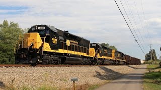 Three exSouthern Pacific SD45s on the quotnewquot 381 [upl. by Lienad]