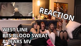 Reaction BTS 방탄소년단  Blood Sweat amp Tears 피 땀 눈물  MV Reaction  West Line [upl. by Yenttirb]