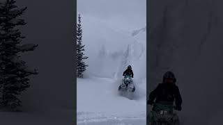 About to happen polaris snow snowmobile boost wyoming mountains sledders wyominglife [upl. by Nitin]