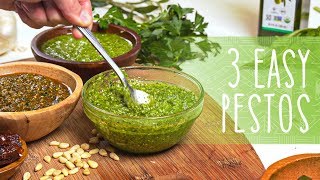 How to Make Pesto  3 Easy Pesto Recipes [upl. by Luna350]