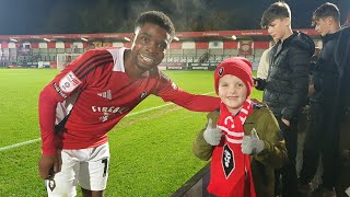 fans n players celebrate after Salford City score the winner vs Swindon Town EFL 2  Tue 22 Oct 2024 [upl. by Rizzo]