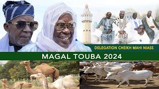 Magal Touba 2024 La délégation du Khalife Cheikh Mahi Niass reçue par Serigne Mountakha Mbacké [upl. by Oaht793]