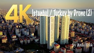 4K Istanbul  Turkey by Drone 2 [upl. by Ellimak]