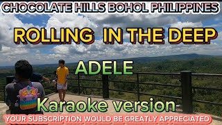 Rolling in the Deep  ADELE  KARAOKE [upl. by Ahsineg]