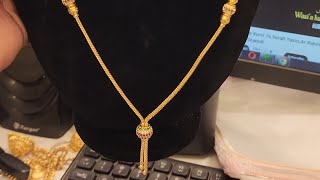 chain Type Necklace onegram gold Rare collection coimbatorejewellery wedding goldnecklace [upl. by Vinna]