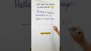 ¿Cuál es tu respuesta matematicasfaciles profejeff fypシ゚viral maths disfrutalasmatematicas [upl. by Dinny597]