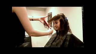 Long concave layered Hair cut tutorial [upl. by Wickner]