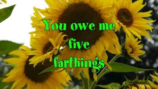 Oranges and Lemons Nursery Rhyme Lyric video Tim Hart and Friends [upl. by Aneles]