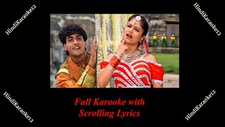 Ye Jo Teri Payalon Ki Chan Chan  KARAOKE With Scrolling Lyrics  Movie Masoom  Ayesha Jhulka [upl. by Dorsey]