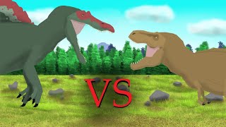 Tyrannosaurus Rex vs Spinosaurus  Jurassic Park  Pivot Animation [upl. by Ogilvy650]