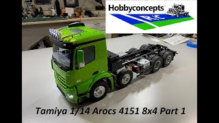 Tamiya Arocs 4151 8x4 Tipper Truck Build  Part 1 [upl. by Janene11]