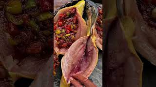 🤤 Grilled Fish Stuffed with Vegetables  ASMR Cooking in Nature [upl. by Deibel695]