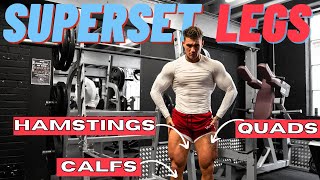 GET SHREDDED  SUPERSET QUAD HAMSTRING amp CALF WORKOUT [upl. by Nicky260]