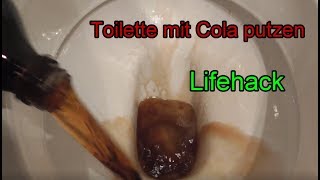 Toilette mit Cola und Backpulver reinigen  Verschmutze WC Klo sauber machen mit Hausmittel Trick [upl. by Grossman]