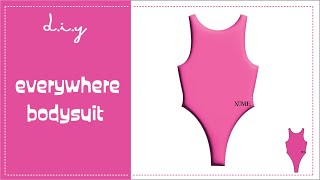 DIY Everywhere Bodysuit  Beginner Friendly  Full Sewing Tutorial [upl. by Kremer]