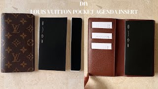 DIY Louis Vuitton Pocket Agenda Insert Refill [upl. by Llemaj]