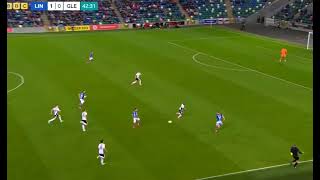 DRAMATIC ACTIONKEY MOMENT  LINFIELD V GLENTORAN 2024 IRISH PREMIERSHIP OCTOBER 4TH 2024 [upl. by Lolande]