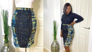 How To Sew A Flattering Pencil Skirt With Panels For Extra Shape [upl. by Eizzil]