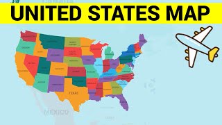 UNITED STATES MAP  Learn the States of USA on Map [upl. by Tega]