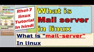 Mail Server in Linux in Hindi PART1 [upl. by Harold651]