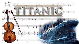 Nearer my God to Thee from TITANIC  Violin Sheet Music [upl. by Nichani778]