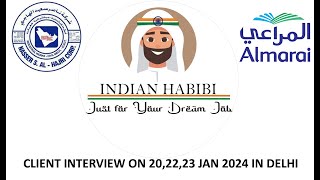 VACANCIES FOR SAUDI INTERVIEW ON 202223 JAN 2024 IN DELHI NASSER S AL HAJRI COMPANY amp AL MARAI [upl. by Sirret]