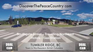 Tumbler Ridge BC  MAINSTREET  DUAL CAM VIDEO [upl. by Fenella240]