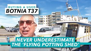 Never underestimate the flying potting shed  Botnia Targa 37 used boat  Motor Boat amp Yachting [upl. by Yespmed]