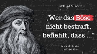 Leonardo da Vinci  Zitate und Aphorismen die dich zum nachdenken bringen [upl. by Chaworth]