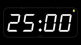 25 MINUTE  TIMER amp ALARM  Full HD  COUNTDOWN [upl. by Anailuig234]