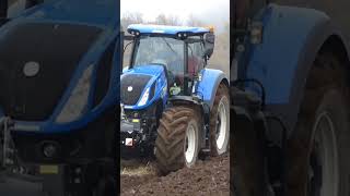 New Holland T7290  Lemken Juwel 7 [upl. by Leslie]