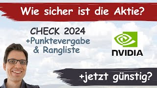 Nvidia Aktienanalyse 2024 Wie sicher ist die Aktie günstig bewertet [upl. by Gnak]