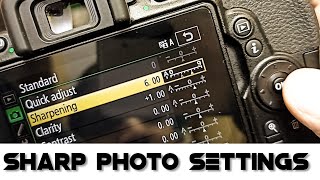 Nikon D5600 DSLR Camera Settings for Sharp Photo [upl. by Esetal270]